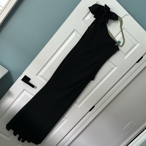 XSCAPE black one shoulder gown - Picture 3 of 10